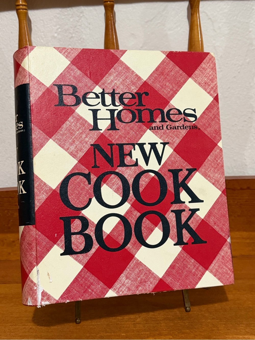 Vintage 1968 Better Homes & Gardens New Cook Book Red Gingham Ring Binder